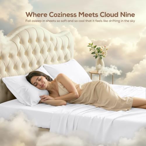 King Sheets Set, 4 Pieces 16" Deep Pocket Hotel Luxury Bed Sheets - Image 4