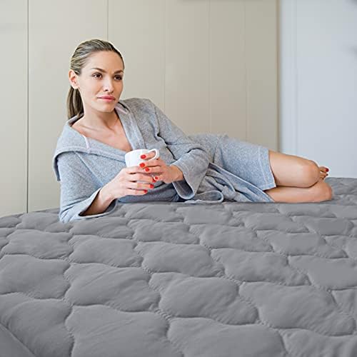 King Mattress Protector Pad Waterproof, Cooling King Size Mattresses Cover - Image 6