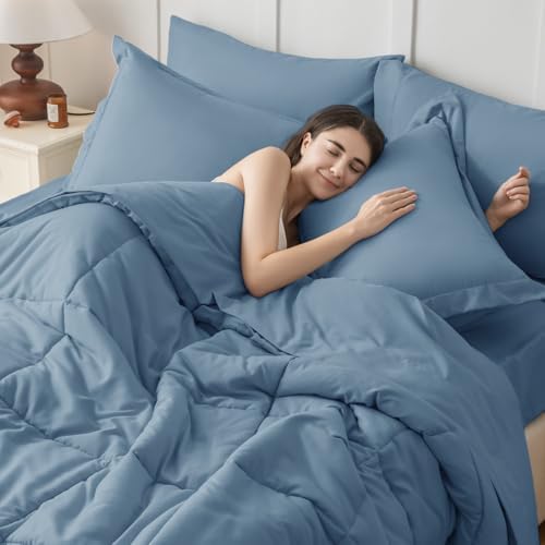 JOLLYVOGUE Twin XL Comforter Set, Ultra-Soft Bed in a Bag Twin XL Size 5 Pieces - Image 6