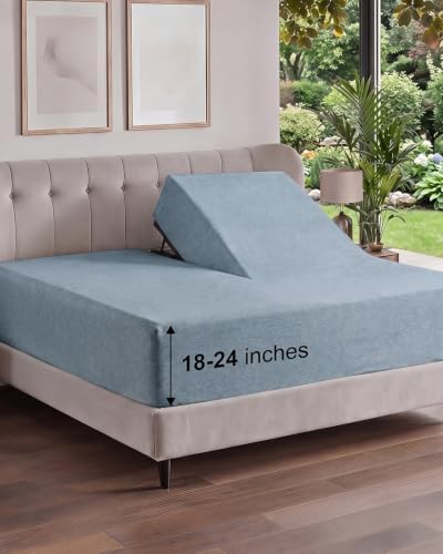 CGK Linens Deep Flex Top Split Head King Fitted Sheet by CGKUnlimited