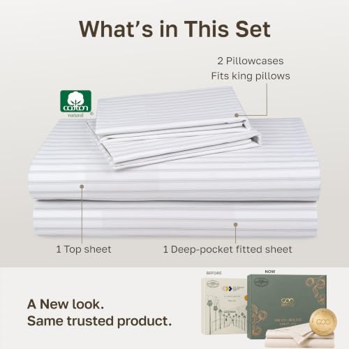 California Design Den Luxury 600 Thread Count King Sheet Set - Image 3