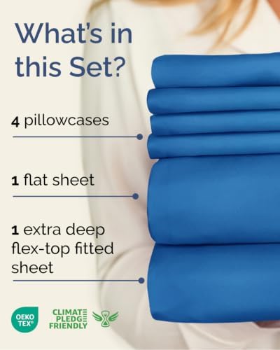 Flex Top Split Head King 6 Piece Sheet Set - Image 2
