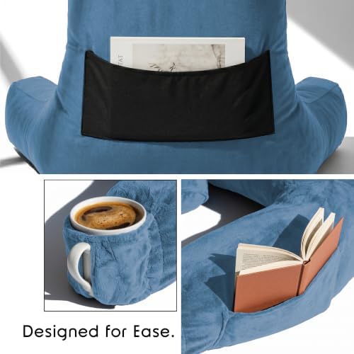 Nestl Reading Pillow for Bed, Back Pillow for Sitting Up in Bed - Image 4