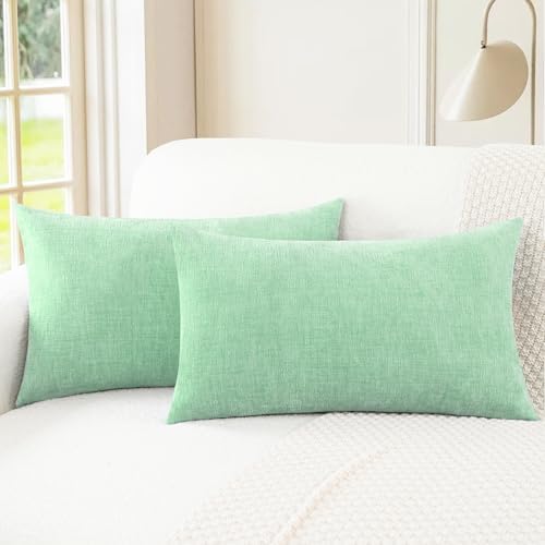 CaliTime Decorative Couch Throw Pillow Covers 26 X 16 Inches Grey Green by CaliTime