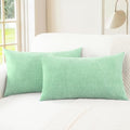 CaliTime Decorative Couch Throw Pillow Covers 26 X 16 Inches Grey Green by CaliTime