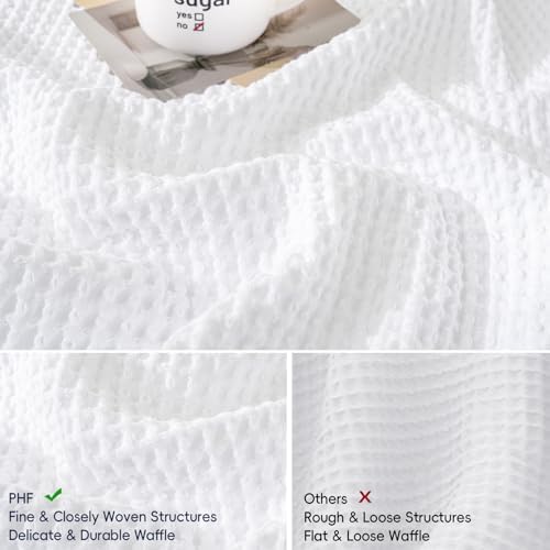 PHF Cotton Waffle Throw Pillow Covers 24" x 24", No Insert - Image 4