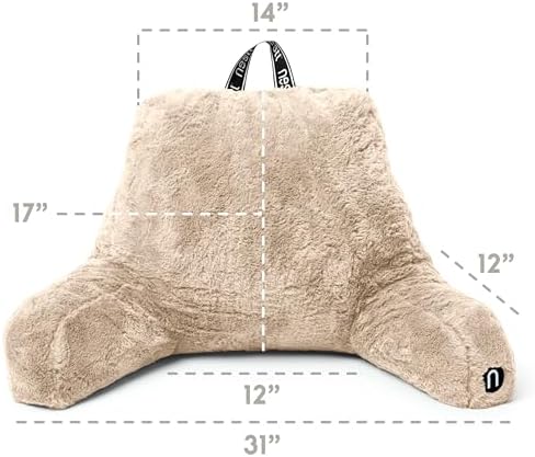 Nestl Fur Reading Pillow, Stylish Back Pillow - Image 3