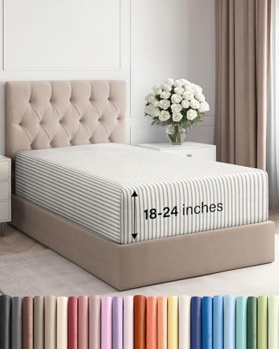 CGK Linens Deep Twin XL Fitted Sheet by CGKUnlimited