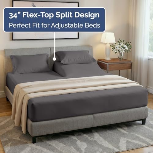 Flex Top Split Head King 4 Piece Sheet Set - Image 4