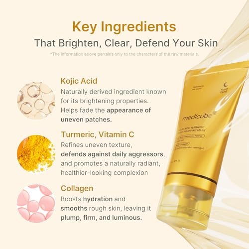 medicube Wrapping Mask Kojic Acid Turmeric- Overnight Peel Off Facial Mask - Image 4