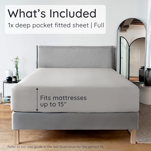Bambaw 100% Viscose Derived from Bamboo Fitted Sheet Full Size, Cooling Fitted - Image 2