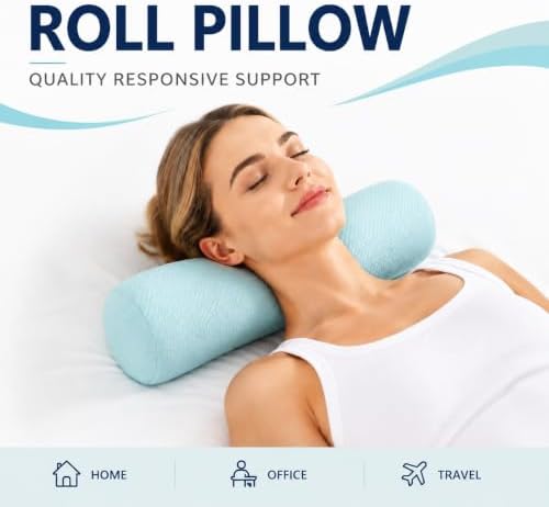 Neck Roll Pillow, Cervical Neck Pillow Bolster Pillow - Image 2