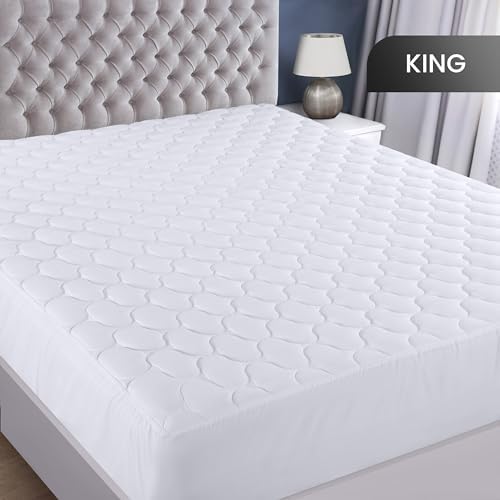 Waterproof King Mattress Protector, Mattress Pad fits Upto 16" Deep Pocket - Image 2