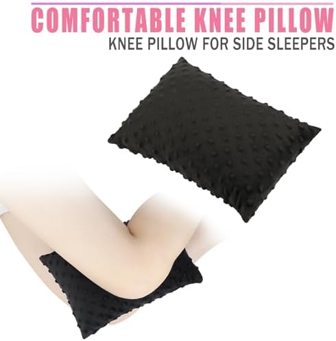 2 Pcs Soft Knee Pillow for Side Sleepers, Pressure Pillows Between Legs 11"x7" - Image 2