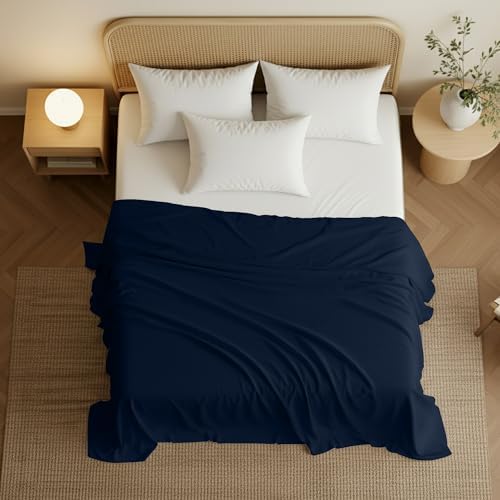 Twin Size Flat Sheet Only, Ultra Soft & Breathable Hotel Sheets - Image 3