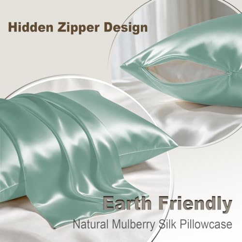 LYSHIN Silk Pillow Cases 2 Pack King Size - Image 2