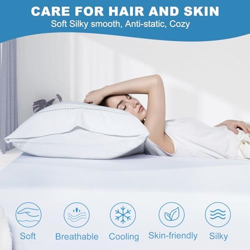 Cooling Pillow Cases Set of 2, King Size Cool Pillowcases - Image 5