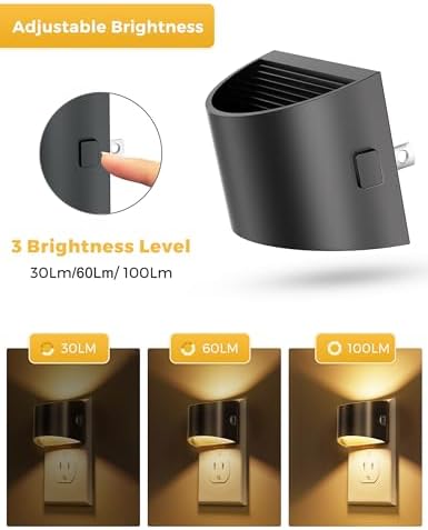 L LOHAS LED Night Lights Plug into Wall 2 Pack, Dusk to Dawn Nightlight - Image 5