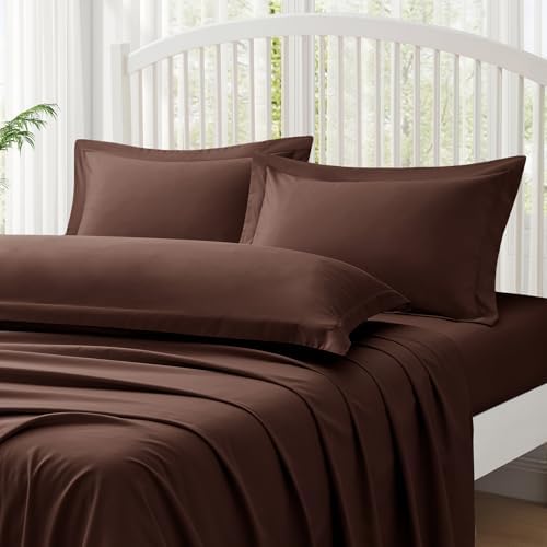 Homiest Chocolate Brown Pillow Shams Body Size, 2-Inch Flange - Image 3