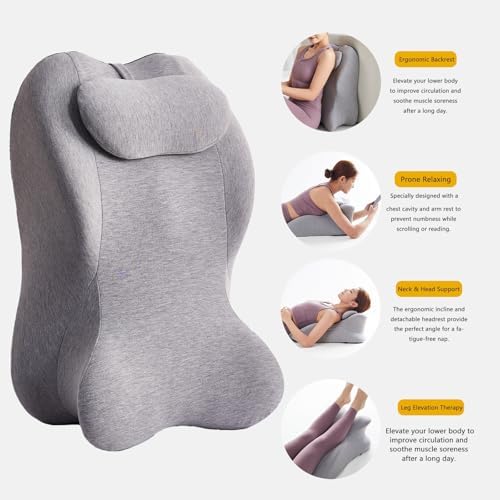 StarAneer Memory Foam Ergonomic Wedge Pillow & Reading Pillow – Orthopedic - Image 2