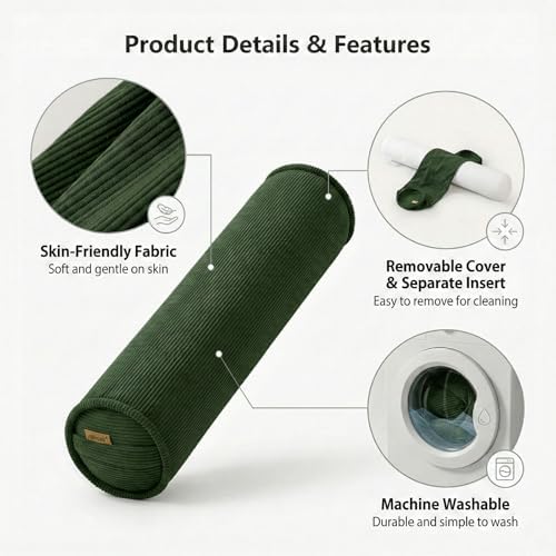 Cuddle Pillow – Corduroy Long Body Pillow - Image 4
