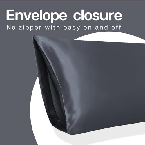 MR&HM Satin Body Pillow case, Space Grey - Image 7