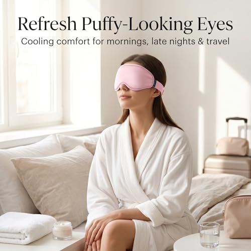 Cooling Eye Mask for Puffy Eyes, Reusable Gel Ice Pack Cold Compress for - Image 2