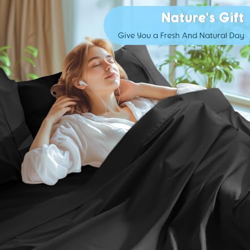 SONORO KATE 1000 Series 100% Egyptian Cotton King Sheets, Extra Deep Pocket - Image 4
