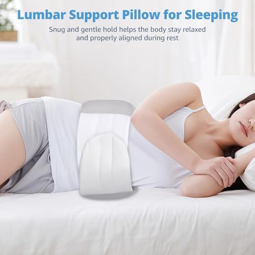 Lumbar Support Pillow for Sleeping, Adjustable Wrap-Around Cushion, Soft - Image 3