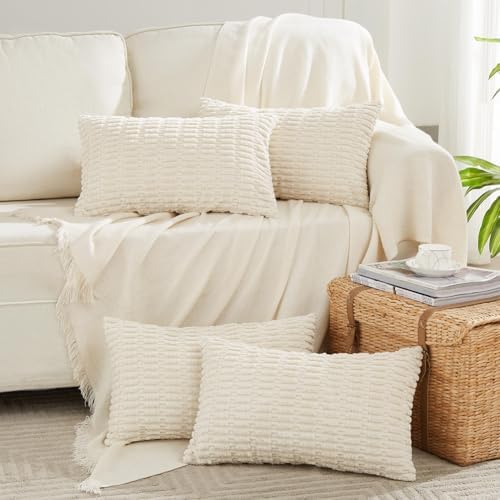 Fancy Homi 4 Packs Decorative Throw Pillow Covers by Fancy+Homi