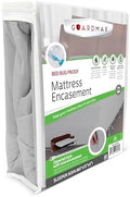 Guardmax Sleeper Sofa Mattress Protector Zippered, Bed Bug Mattress Cover by Guardmax