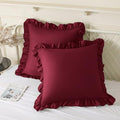 KKJIAF 2 Pack Ruffle Pillow Cases 18x18 Inches by KKJIAF