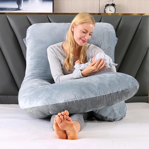 Pregnant Pillows for Sleeping, 70 Inch u Shaped Pillow Maternity Pillow - Image 7