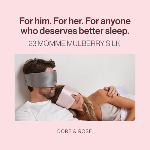 Dore & Rose Deep Sleep Mask, 100% Pure Silk Eye Mask - Image 6