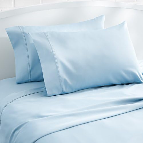 Amazon Basics 400 Thread Count 100% Cotton Pillow Cases, Sateen Weave, King Size - Image 4