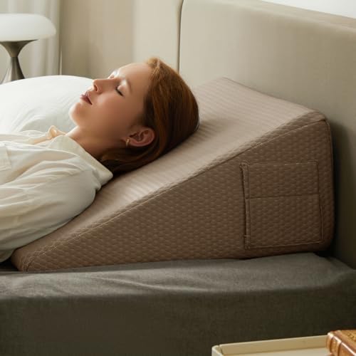 Bedluxe Wedge Pillow, 10 inch Bed Wedge Pillow by Bedluxe