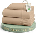 LANE LINEN 100% Organic Cotton Sheets Set Pure Long- Staple Percale Weave by LaneLinen