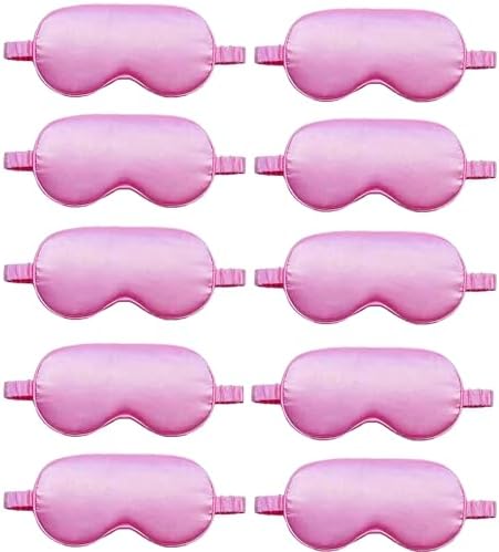 10 Pack Sleep Mask, Silk Eye Mask, by QISEQIRO
