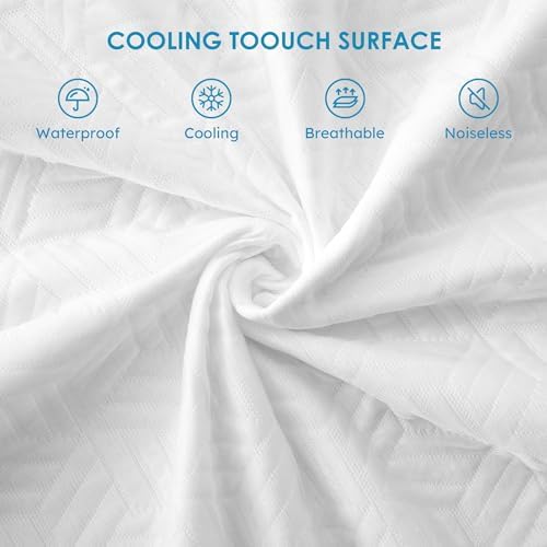Cozymaker Cooling TwinXL Size 100% Waterproof Mattress Protector - Image 2