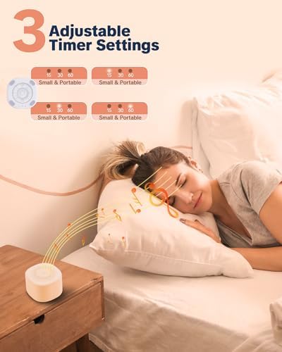 Travel White Noise Sound Machine 20 Sounds, Portable Sound Machine - Image 4