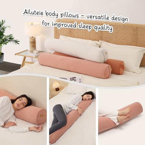 Body Pillow for Adults, Long Round Pillow, Big Cylindrical Pillow, Large Full - Image 6