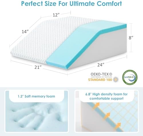 Cozymaker 8-inch Adjustable Leg Elevation Pillows - Image 2