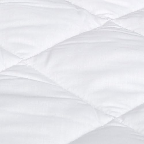 Amazon Basics Hypoallergenic Breathable Quilted Mattress Topper Pad, 18 Inches - Image 5