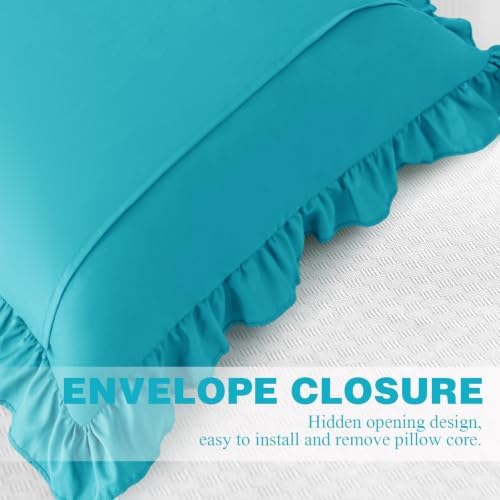 KKJIAF 2 Pack Ruffle Pillow Cases 26x26 Inches - Image 6