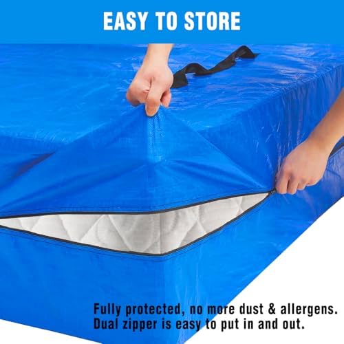 ANALIM Mattress Bags for Moving and Storage, Zippered Mattress Storage Bag - Image 3