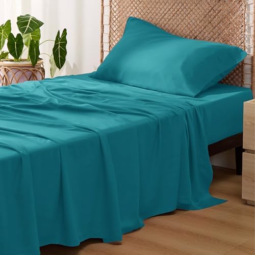 Bedsure PureWoven 100% Rayon Derived from Bamboo, Twin XL Sheets, 3 Pieces by BEDSURE