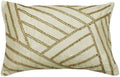 The HomeCentric Ivory Pack of 2, Silk Wooden Beads Lumbar Pillow Covers by TheHomeCentric