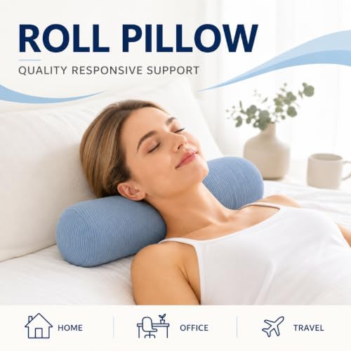 Neck Roll Pillow, Cervical Neck Pillow Bolster Pillow - Image 5