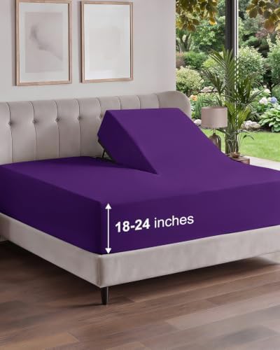 CGK Linens Extra Deep Flex Top Split Head King Fitted Sheet Only by CGKUnlimited