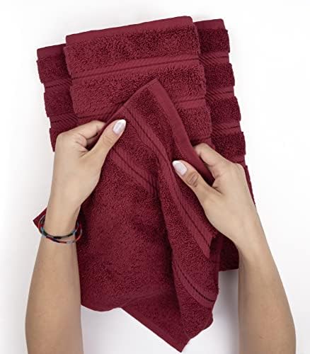 American Soft Linen 100% Cotton Luxury Turkish Towels, 4 PC Hand Towel Set - Image 5